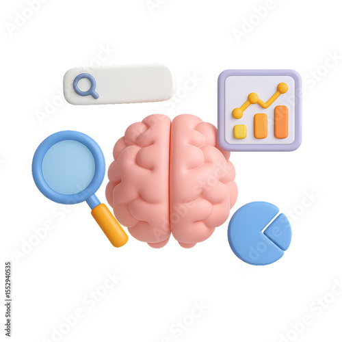 3D Brain with Symbols for Data Analysis and Learning Representation