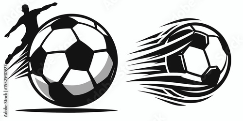 Football. Sports Game Athlete Fitness Exercise Equipment Clipart Line Art Vector Illustration. Gridiron action a popular pastime involving ball play kick and touchdown.