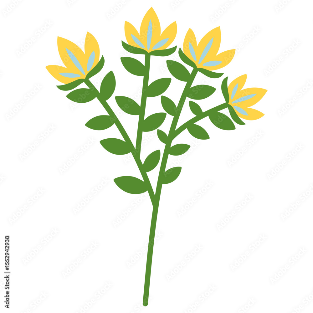 Fototapeta premium Organic Floral Element