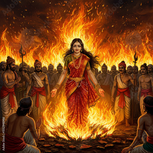 Goddess Walking Through Fir...