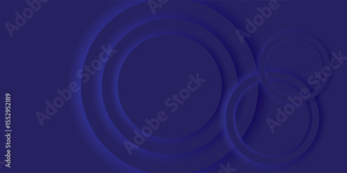 Abstract Graphic Background with Overlapping Blue Circles and Gradient Shades