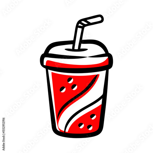 Fast food drink / Soda icon.