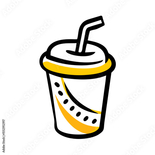 Fast food drink / Soda icon.