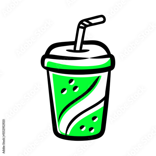 Fast food drink / Soda icon.