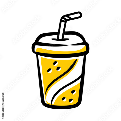 Fast food drink / Soda icon.