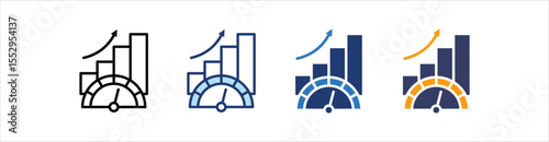 Measurability Icon  Set Multiple Style Collection
