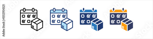 Planning Icon  Set Multiple Style Collection