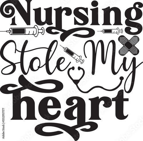 my patients stole my heart, Nurse Valentine design