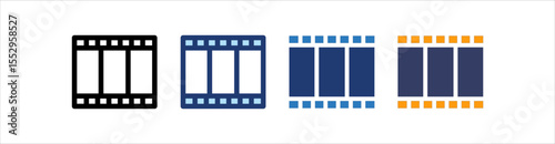 Film Icon Set Multiple Style Collection
