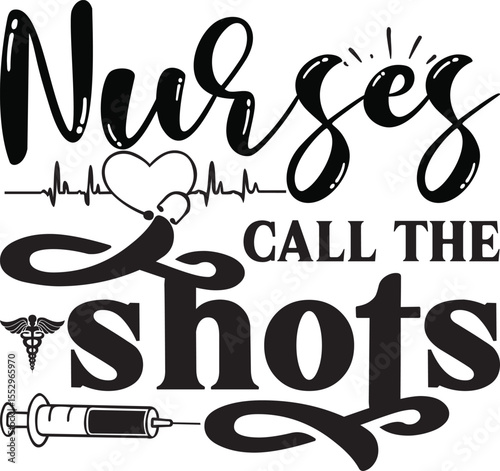 nursing is a work of heart, Nurse Life svg design