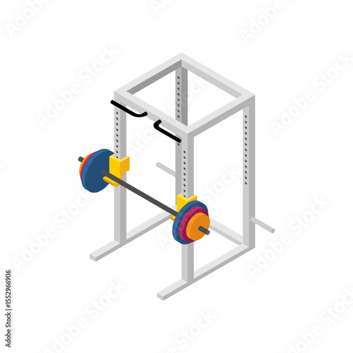 Power Rack Machine. Squat Machine. Weight Training
