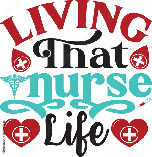 nursing is in my dna, Nurse Keychain design Nursery Svg