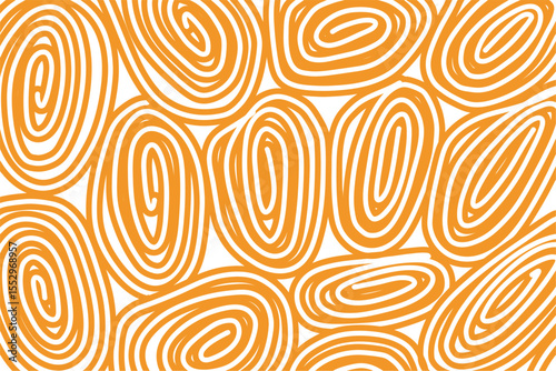 Abstract pasta tagliatelle horizontal background, spaghetti abstract geometric pattern. Wavy abstract vector pattern 
