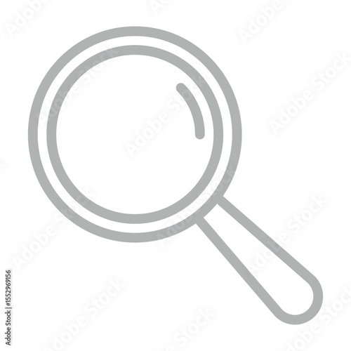 Search Vector Line Grey Icon Design