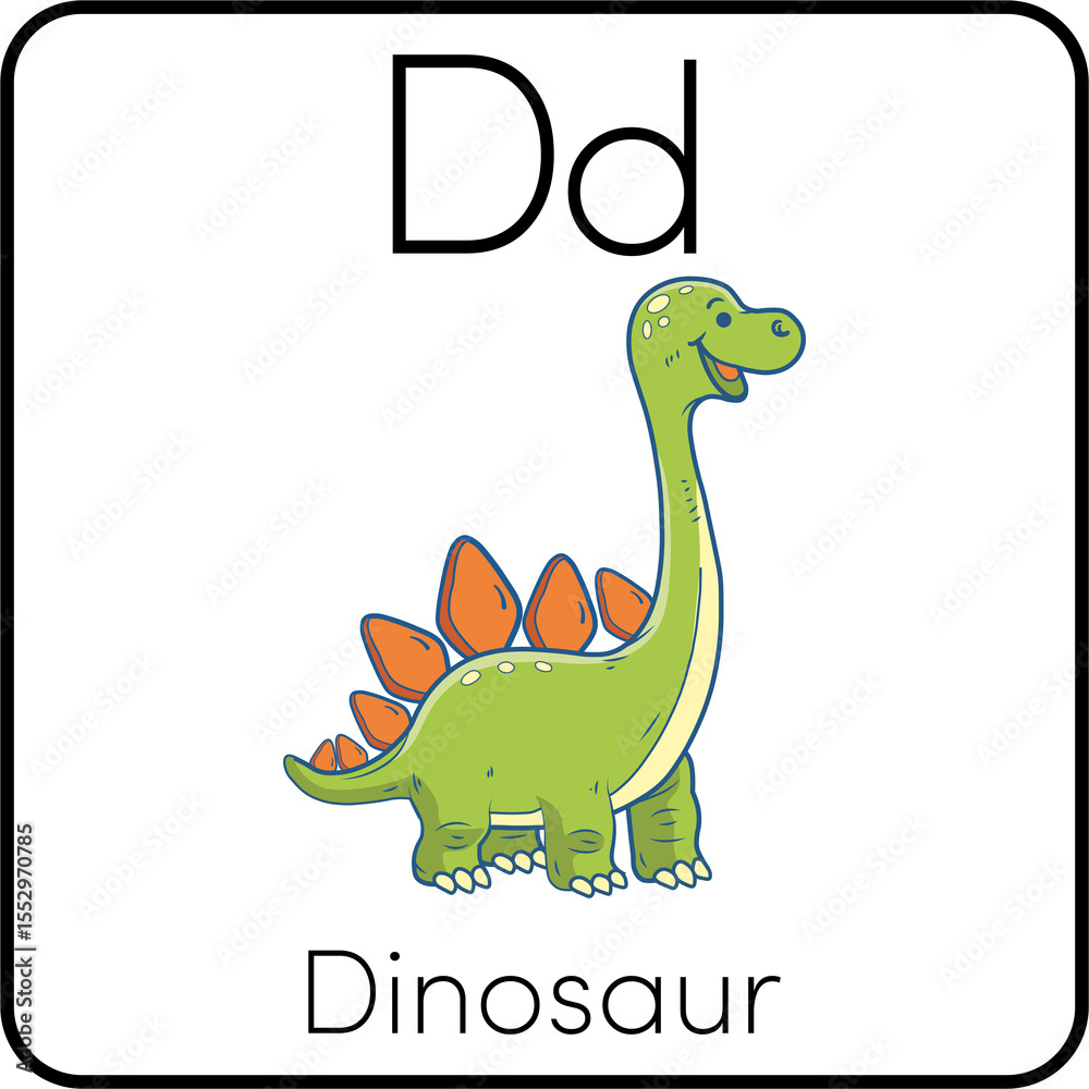 Fototapeta premium D for Dinosaur