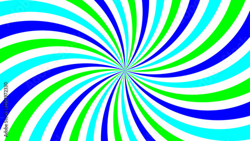 colorful spiral vortex design. This dynamic optical pattern ideal for abstract backgrounds or pop art themes.