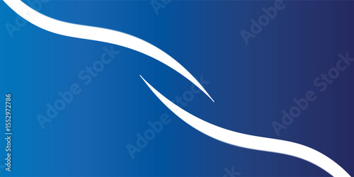 Minimalist abstract blue background with smooth gradient curves and soft lighting