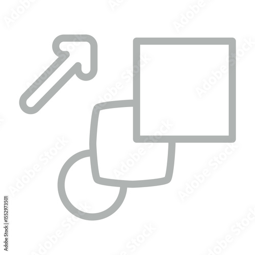 Morph Vector Line Grey Icon Design