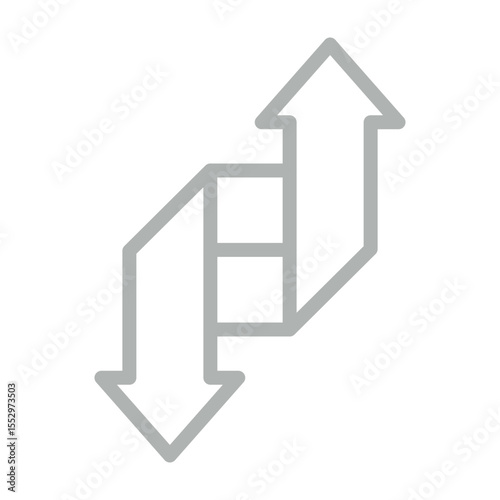 Change Vector Line Grey Icon Design