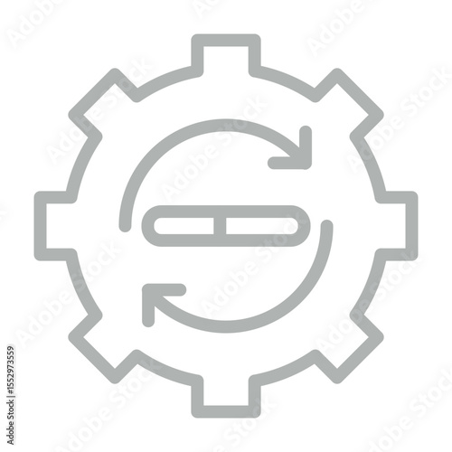 Software Update Vector Line Grey Icon Design