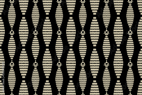 Ethnic Seamless Pattern Ikat geometric Indian style.Tribal ethnic texture. seamless striped pattern.Aztec style.Indian, Gypsy, Bohemian and African rug. 