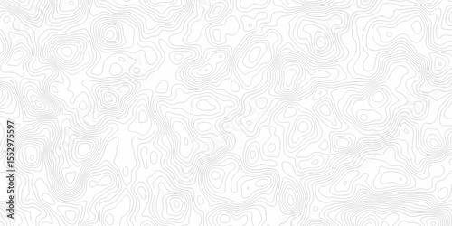 Pattern with lines and dots The stylized height of the topographic map contour in lines and contours isolated on transparent. Black and white topography contour lines map isolated on white background.