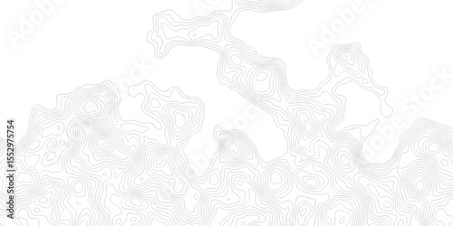 Pattern with lines and dots The stylized height of the topographic map contour in lines and contours isolated on transparent. Black and white topography contour lines map isolated on white background.