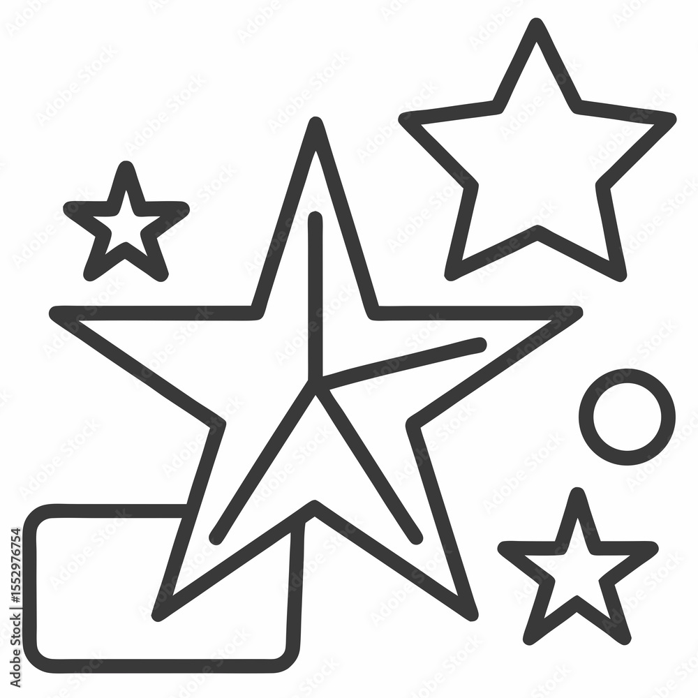 Obraz premium vector star icon