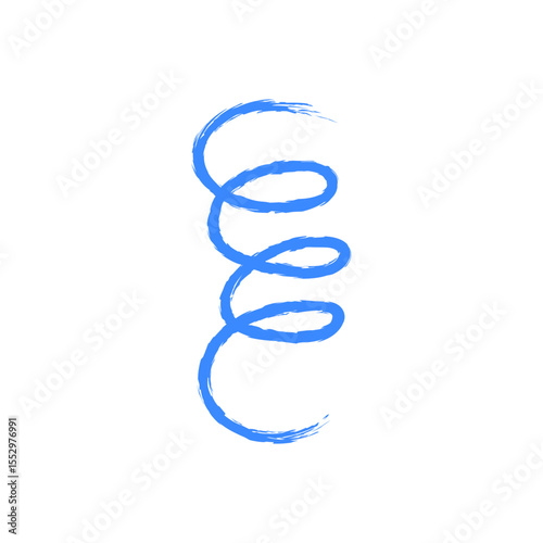 Kid crayon effect hand drawn line 