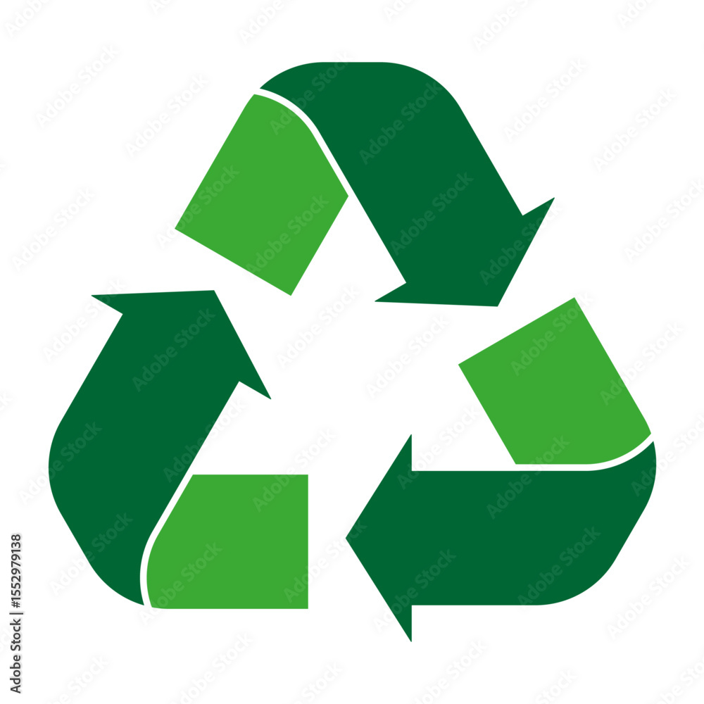Obraz premium Recycle Symbol Icon – Vector Illustration
