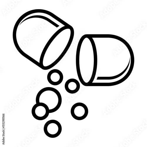 pharmaceutical Line Icon