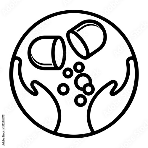 pharmaceutical Line Icon
