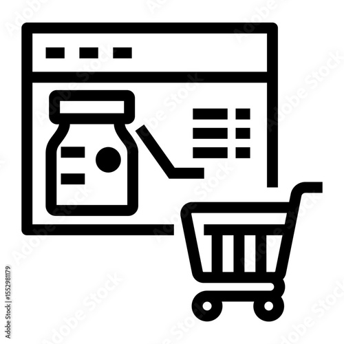 pharmaceutical Line Icon