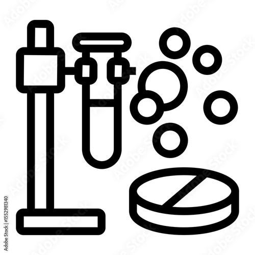pharmaceutical Line Icon