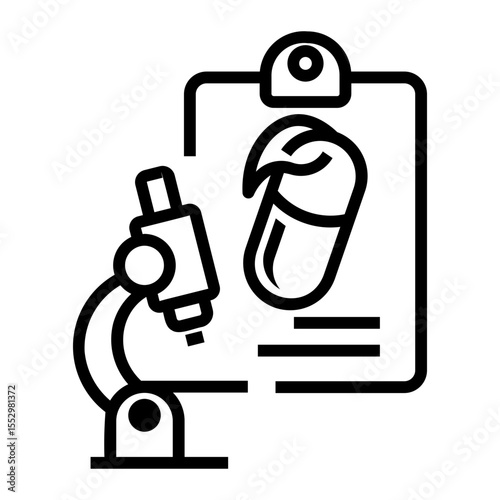 pharmaceutical Line Icon