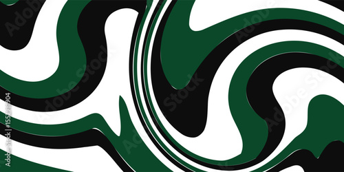 Black and green modern material design with a hexagonal pattern, corporate template for your business, vector abstract widescreen background
