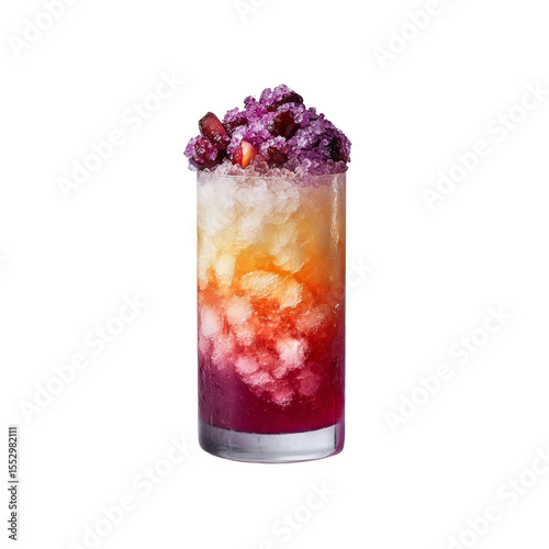 Wallpaper Mural Layered Sunset Cocktail with Frozen Grapes Torontodigital.ca