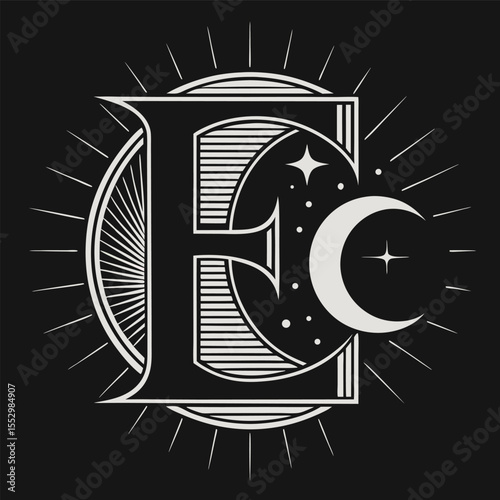 Letter E - Eclipse Emblem