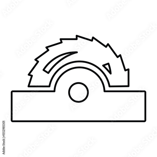 Saw Cutting Machine Icon
