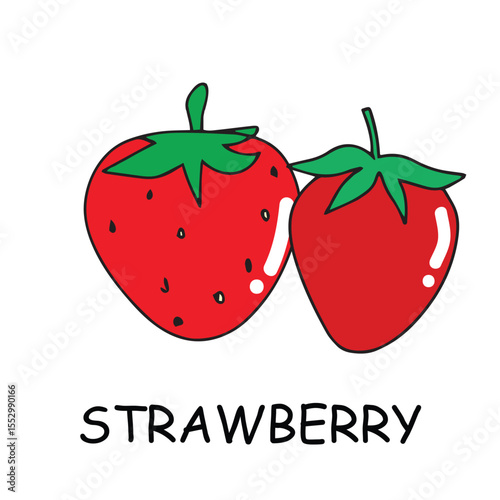 Collection of vector fruit icons features a range of Different fruits summer collection.fresh designs, including popular fruits like apples, bananas, strawberries, watermelons, and more.
