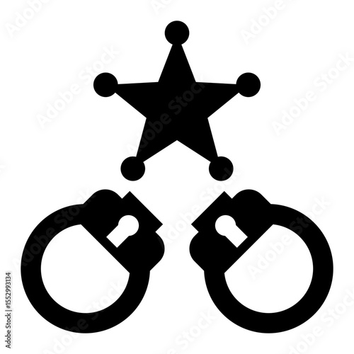 Police Officer Glyph Icon