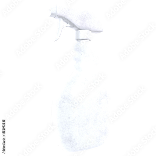 Spray bottle isolated on transparent