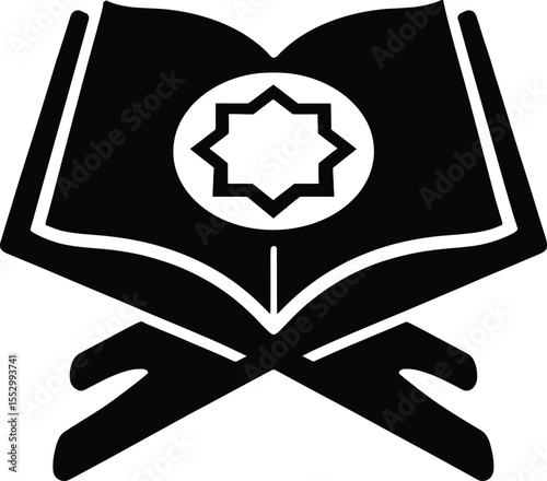 holy quran vector, quran book illustration, islamic holy book eps, quran on white background, quran open 
