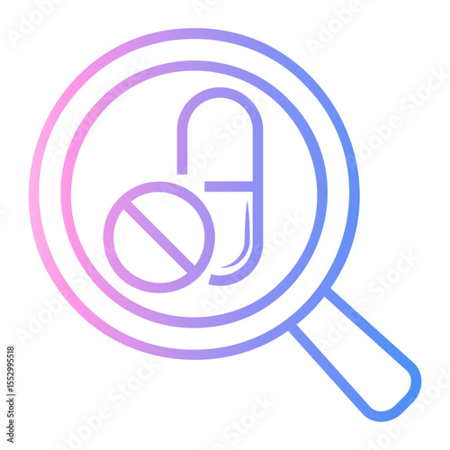 pharmaceutical Line Gradient Icon