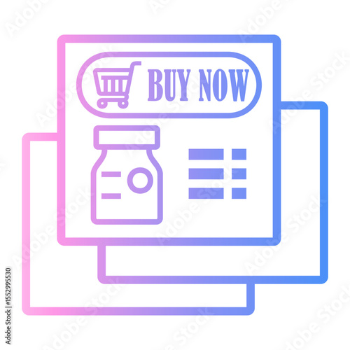 pharmaceutical Line Gradient Icon