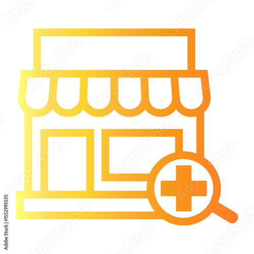 pharmaceutical Line Gradient Icon