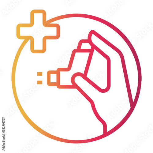 pharmaceutical Line Gradient Icon