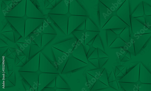 3d geometric shape elegant background-Abstract diamond shape with gradient template for futuristic, decoration, card, banner-Modern minimal jungle green colour-Traditional vector design