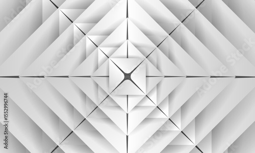 3d geometric shape abstract background-Abstract diamond shape with arrow orientation gradient template for futuristic, decoration, card, banner-Modern minimal black-silver colour pattern design