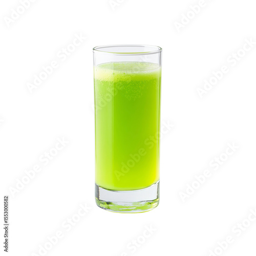 Refreshing Green Juice in a Glass